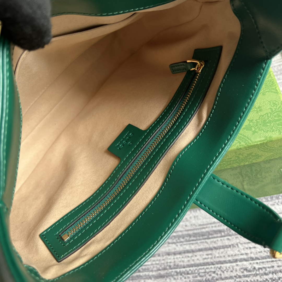 Gucci ‎636709 Jackie 1961 small shoulder bag green leather