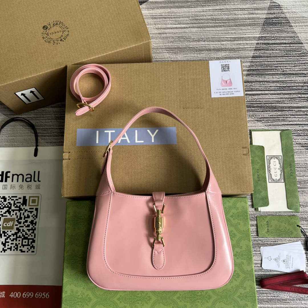 Gucci ‎636709 Jackie 1961 small shoulder bag Pink leather