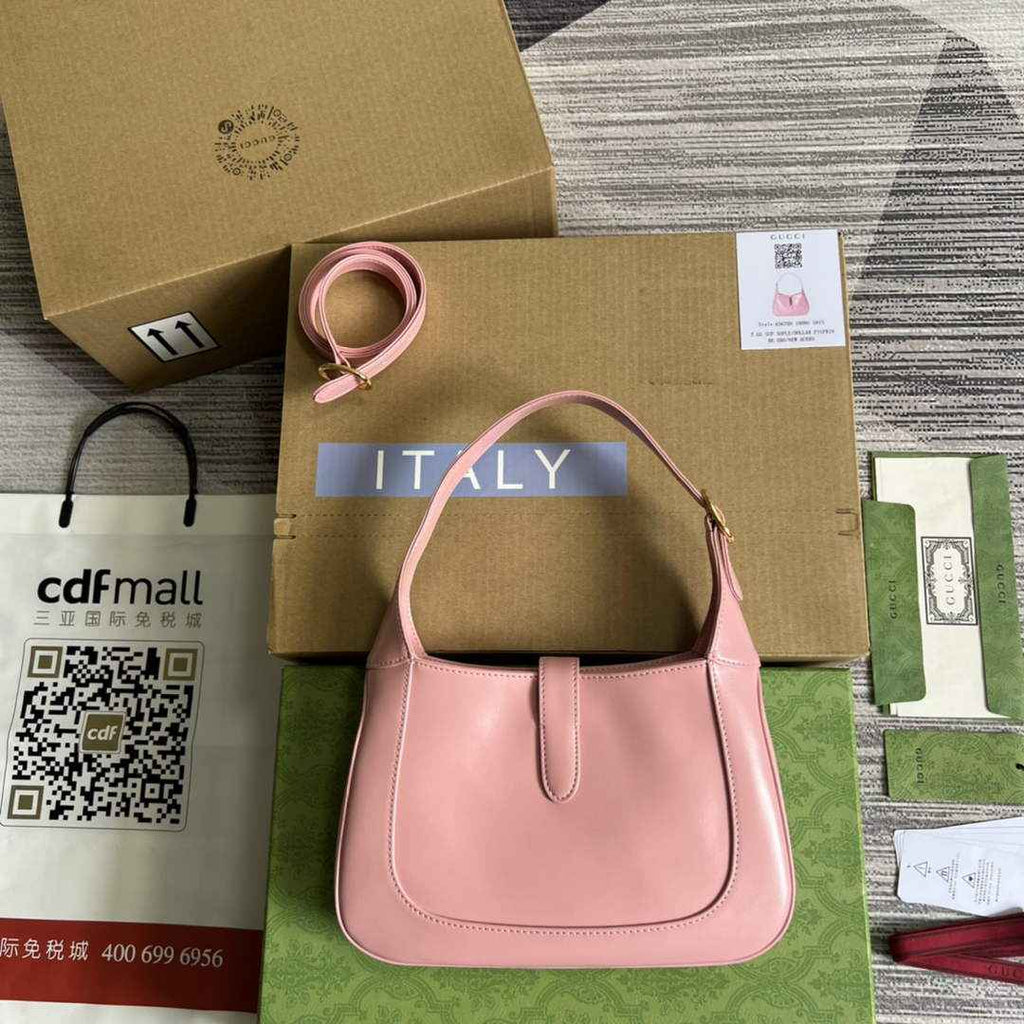 Gucci ‎636709 Jackie 1961 small shoulder bag Pink leather