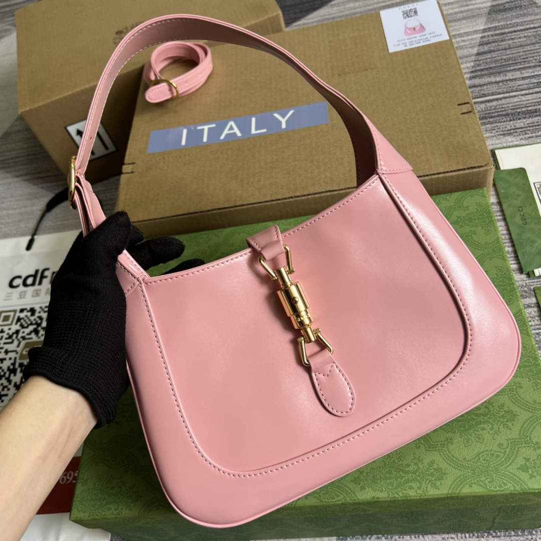 Gucci ‎636709 Jackie 1961 small shoulder bag Pink leather