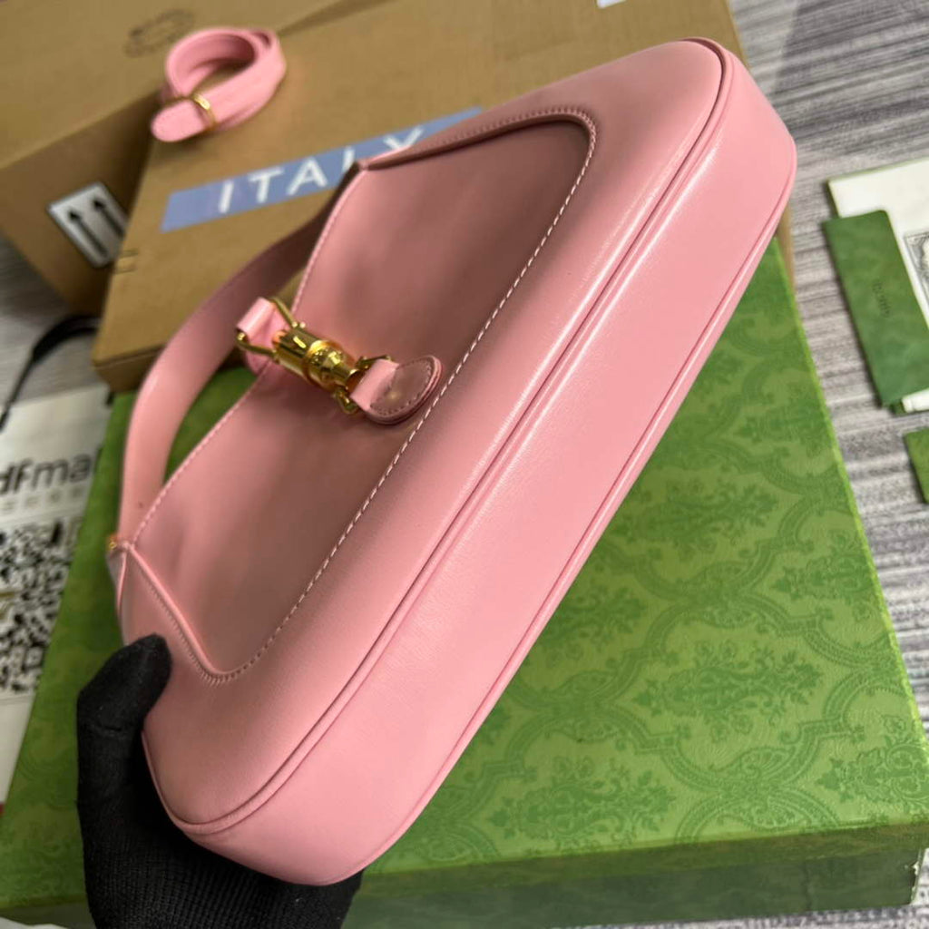 Gucci ‎636709 Jackie 1961 small shoulder bag Pink leather