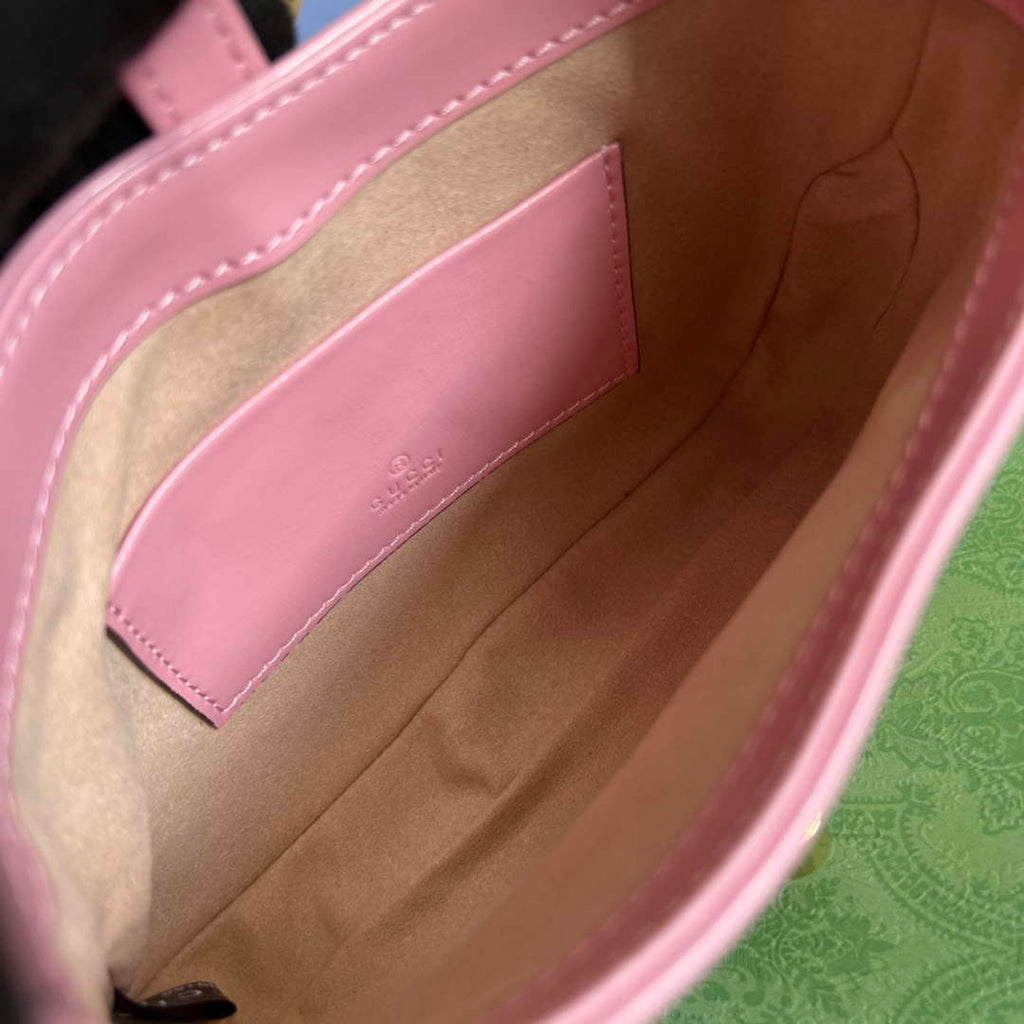 Gucci 637091 Jackie 1961 mini shoulder bag Pink leather