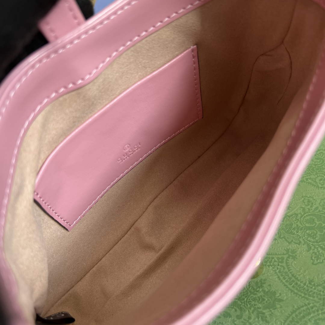 Gucci 637091 Jackie 1961 mini shoulder bag Pink leather