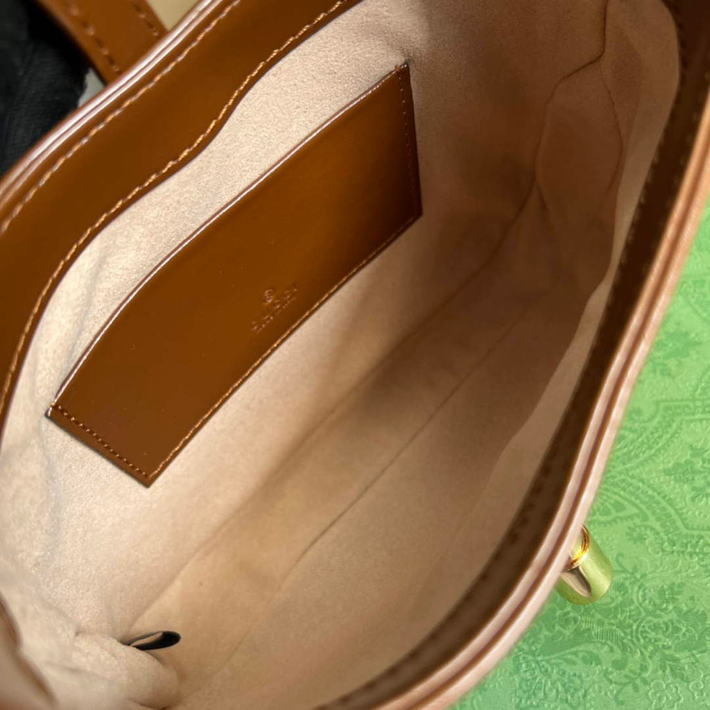 Gucci 637091 Jackie 1961 mini shoulder bag Brown leather