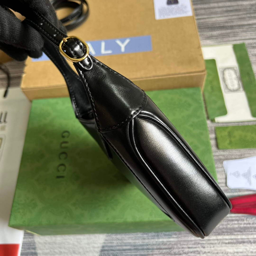 Gucci 637091 Jackie 1961 mini shoulder bag Black leather