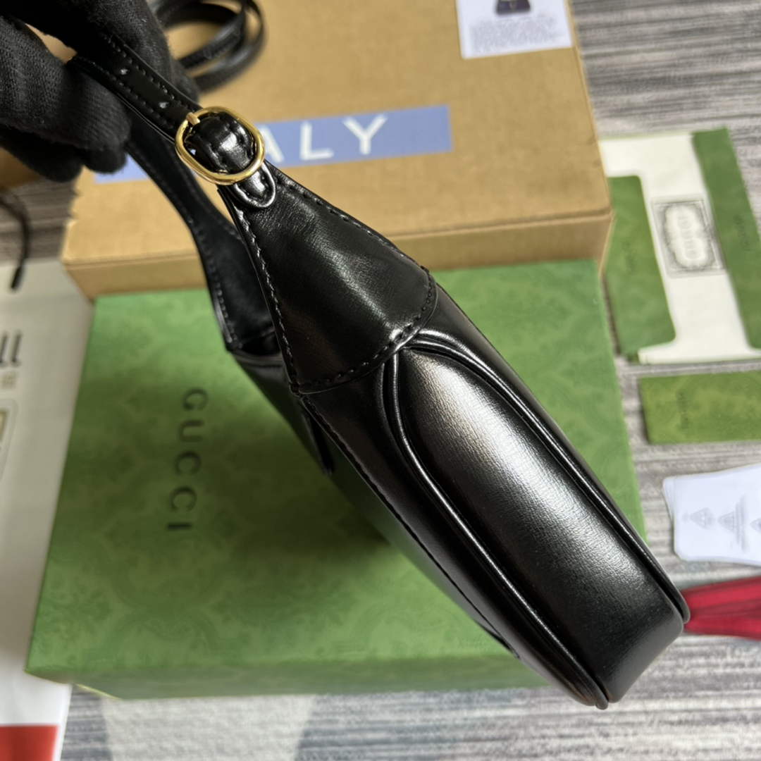 Gucci 637091 Jackie 1961 mini shoulder bag Black leather