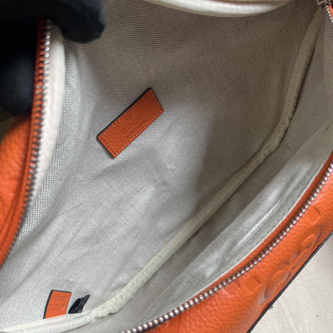 Gucci ‎Jumbo GG belt bag 645093 in Orange leather