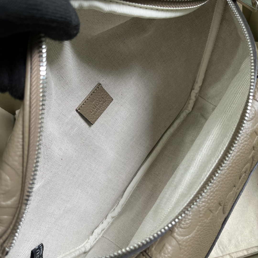 Gucci ‎Jumbo GG belt bag 645093 in beige leather