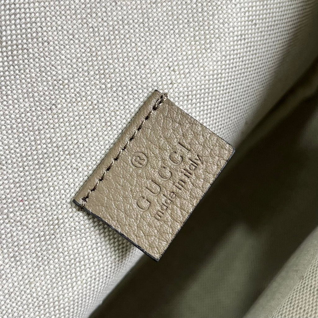 Gucci ‎Jumbo GG belt bag 645093 in beige leather
