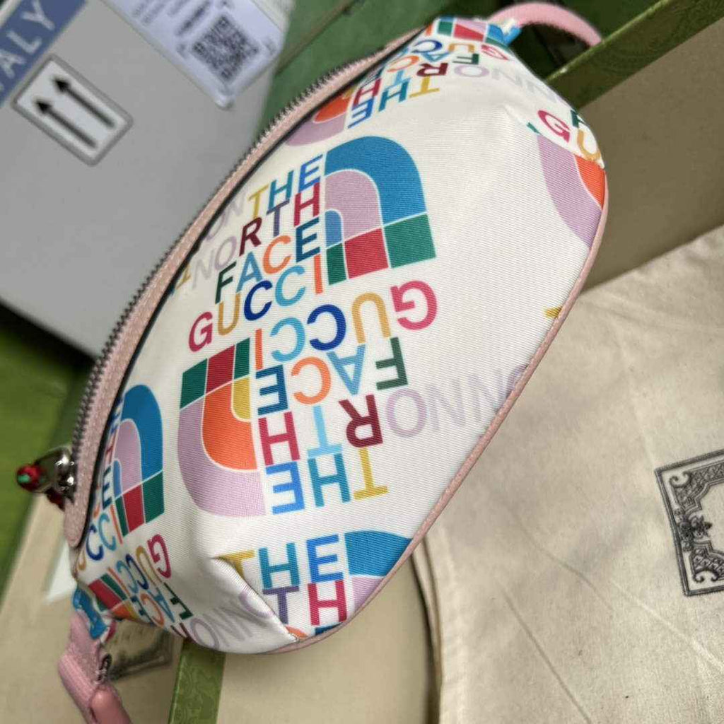 Gucci 650299 The North Face x Gucci belt bag Pink leather