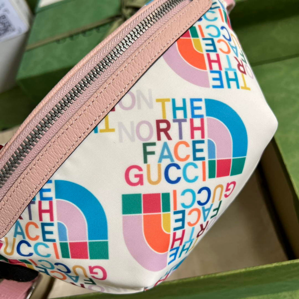 Gucci 650299 The North Face x Gucci belt bag Pink leather