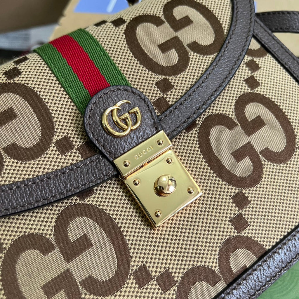 Gucci ‎‎‎‎651055 Ophidia small jumbo GG bag brown
