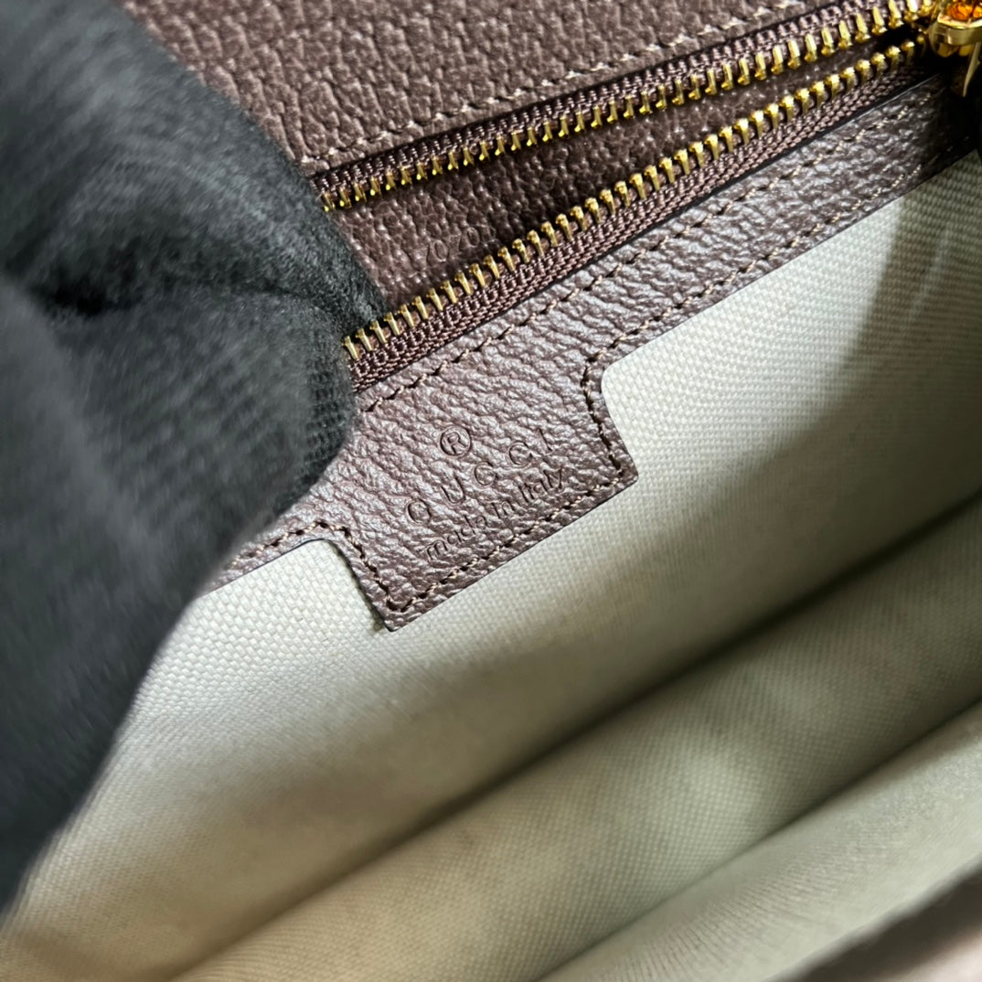 Gucci ‎‎‎‎651055 Ophidia small jumbo GG bag brown