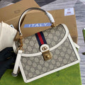 Gucci ‎‎‎‎651055 Ophidia small top handle bag white