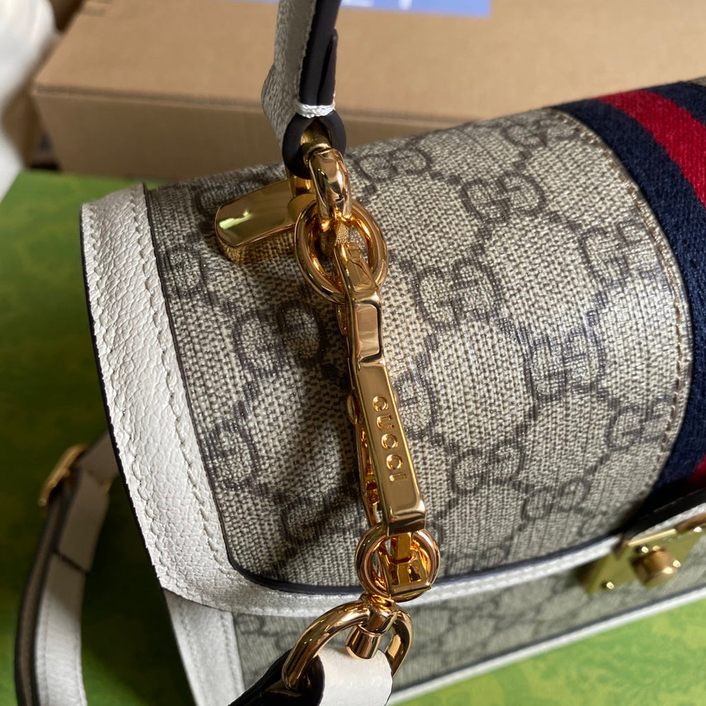 Gucci ‎‎‎‎651055 Ophidia small top handle bag white