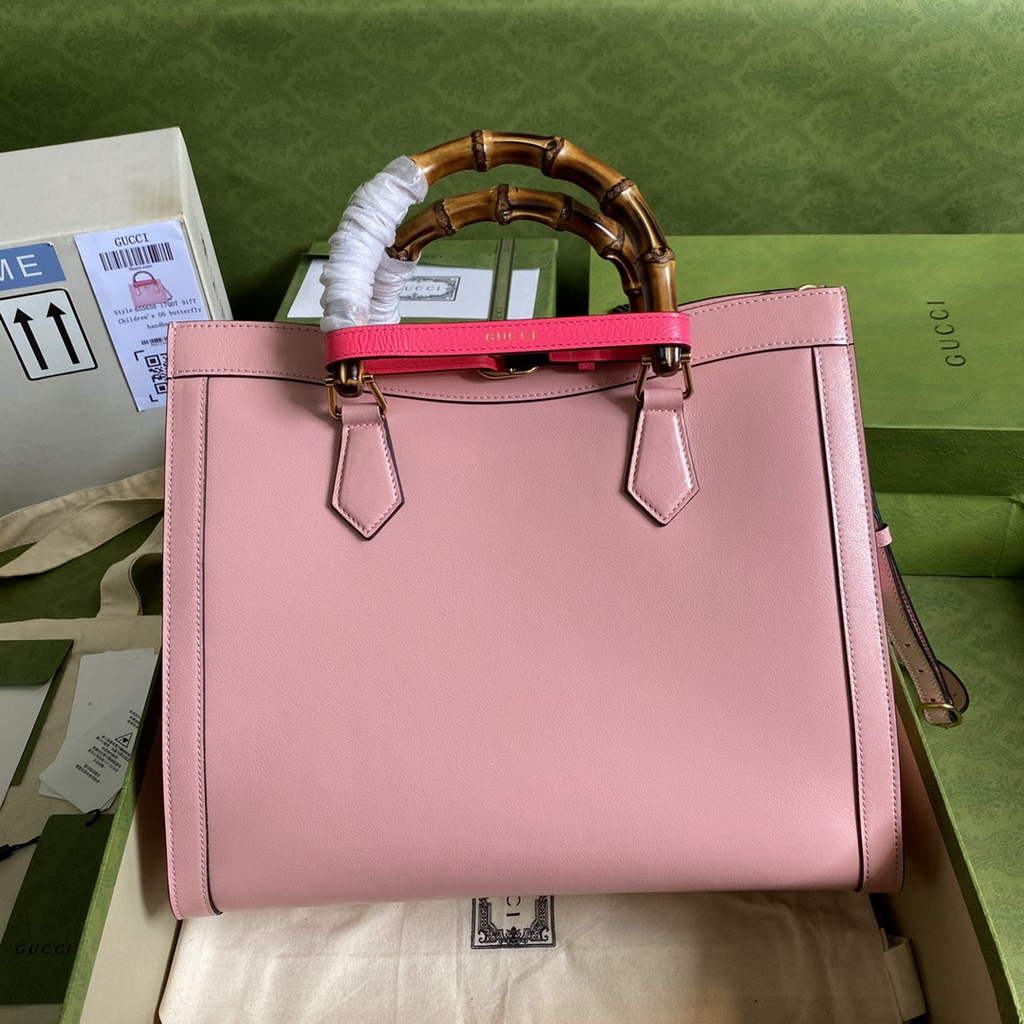 Gucci 655658 Diana medium top handle bag Pink leather