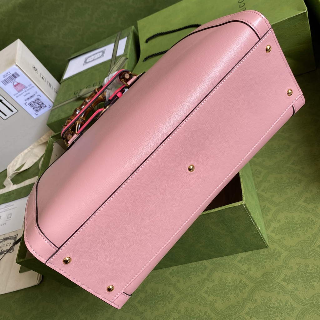 Gucci 655658 Diana medium top handle bag Pink leather