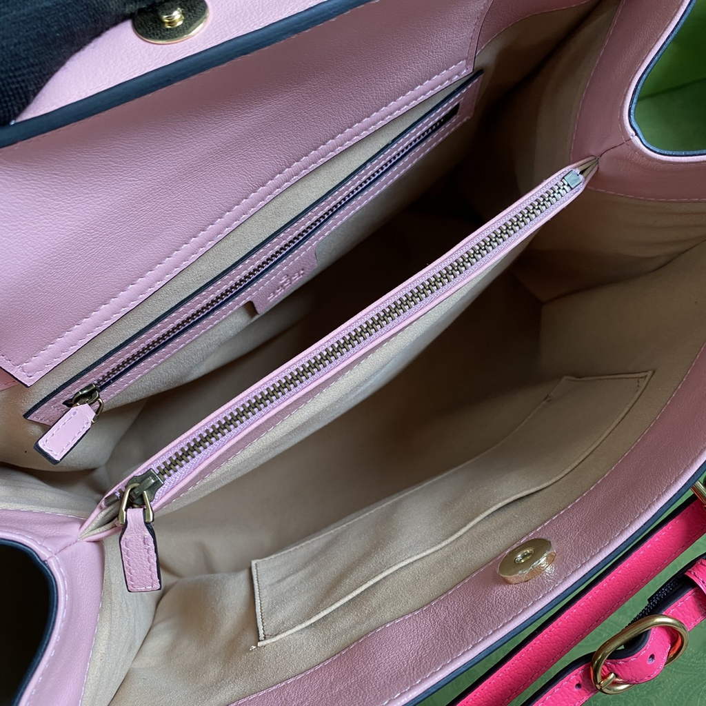 Gucci 655658 Diana medium top handle bag Pink leather