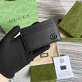Gucci 657588 GG Marmont card case black leather