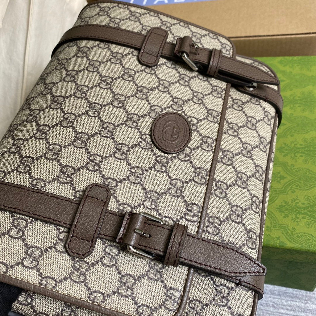 Gucci ‎‎658542 GG Messenger bag brown Supreme canvas