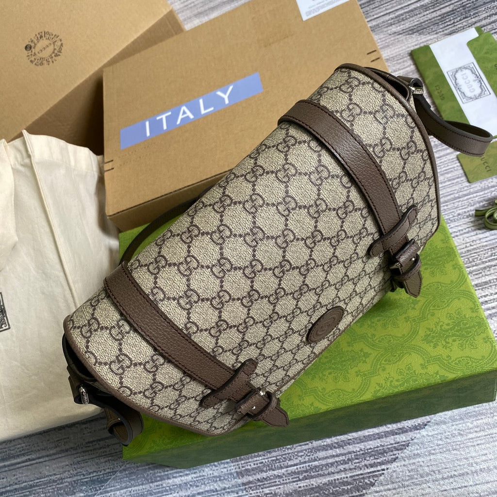 Gucci ‎‎658542 GG Messenger bag brown Supreme canvas