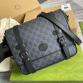 Gucci ‎‎658542 GG Messenger bag Black Supreme canvas