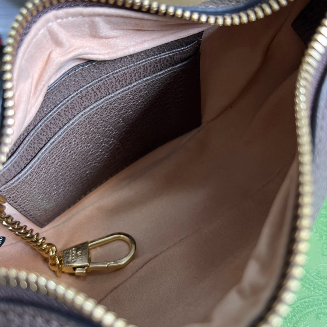 Gucci ‎‎‎‎658551 Ophidia GG mini bag brown leather