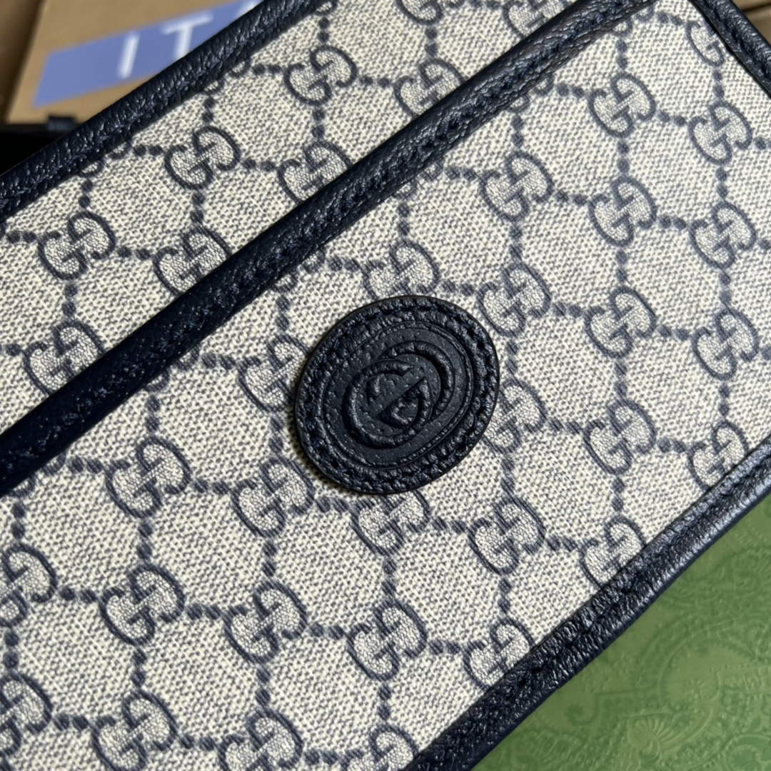 Gucci ‎658572 Mini bag with Interlocking G blue leather