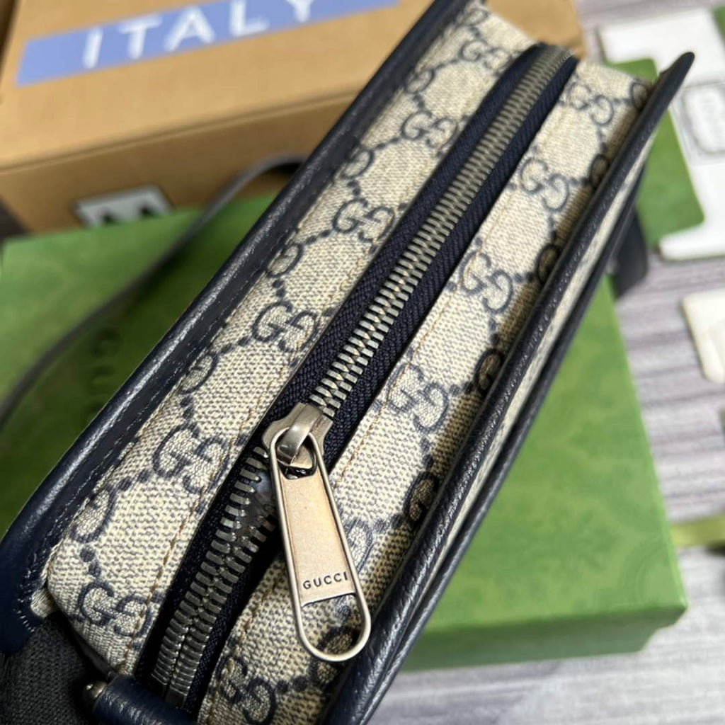 Gucci ‎658572 Mini bag with Interlocking G blue leather