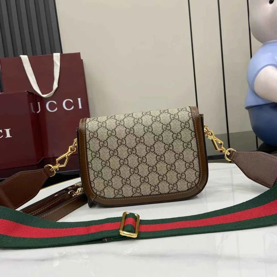 Gucci Horsebit 1955 GG mini bag 658574 GG Supreme brown