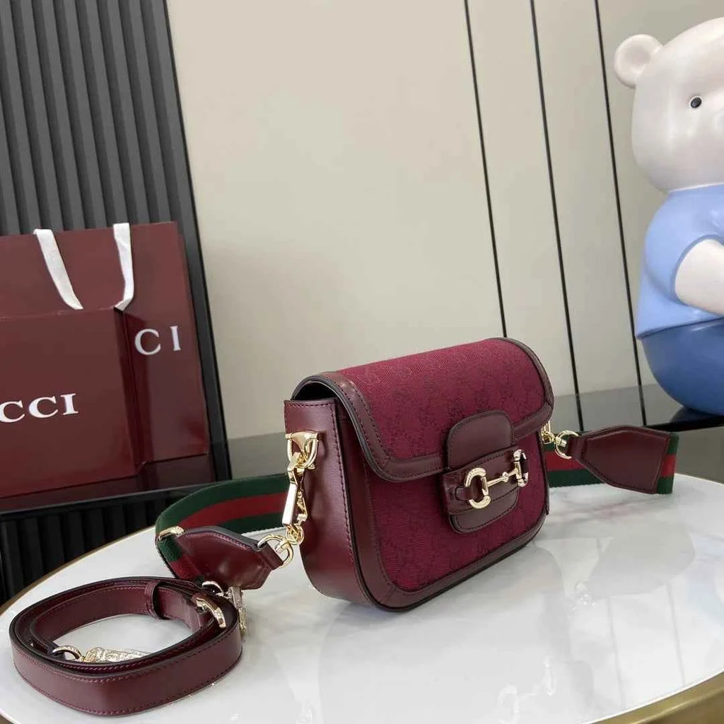Gucci Horsebit 1955 GG mini bag 658574 GG Supreme red
