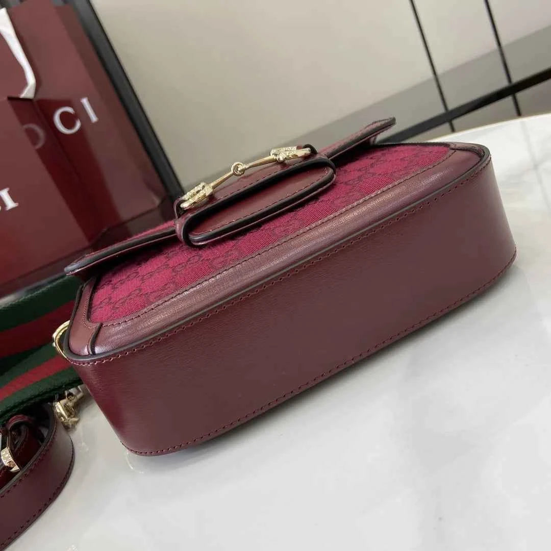 Gucci Horsebit 1955 GG mini bag 658574 GG Supreme red