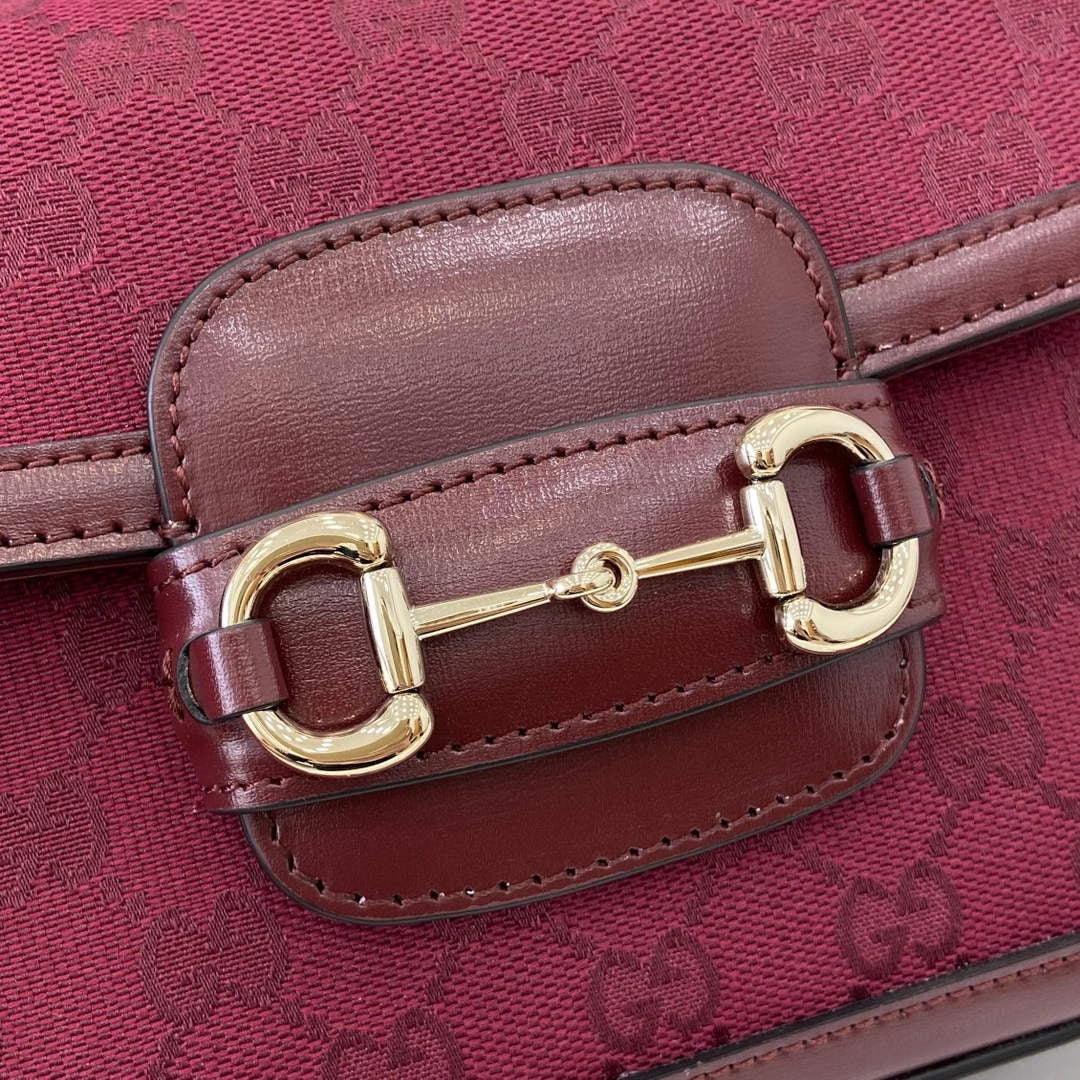 Gucci Horsebit 1955 GG mini bag 658574 GG Supreme red