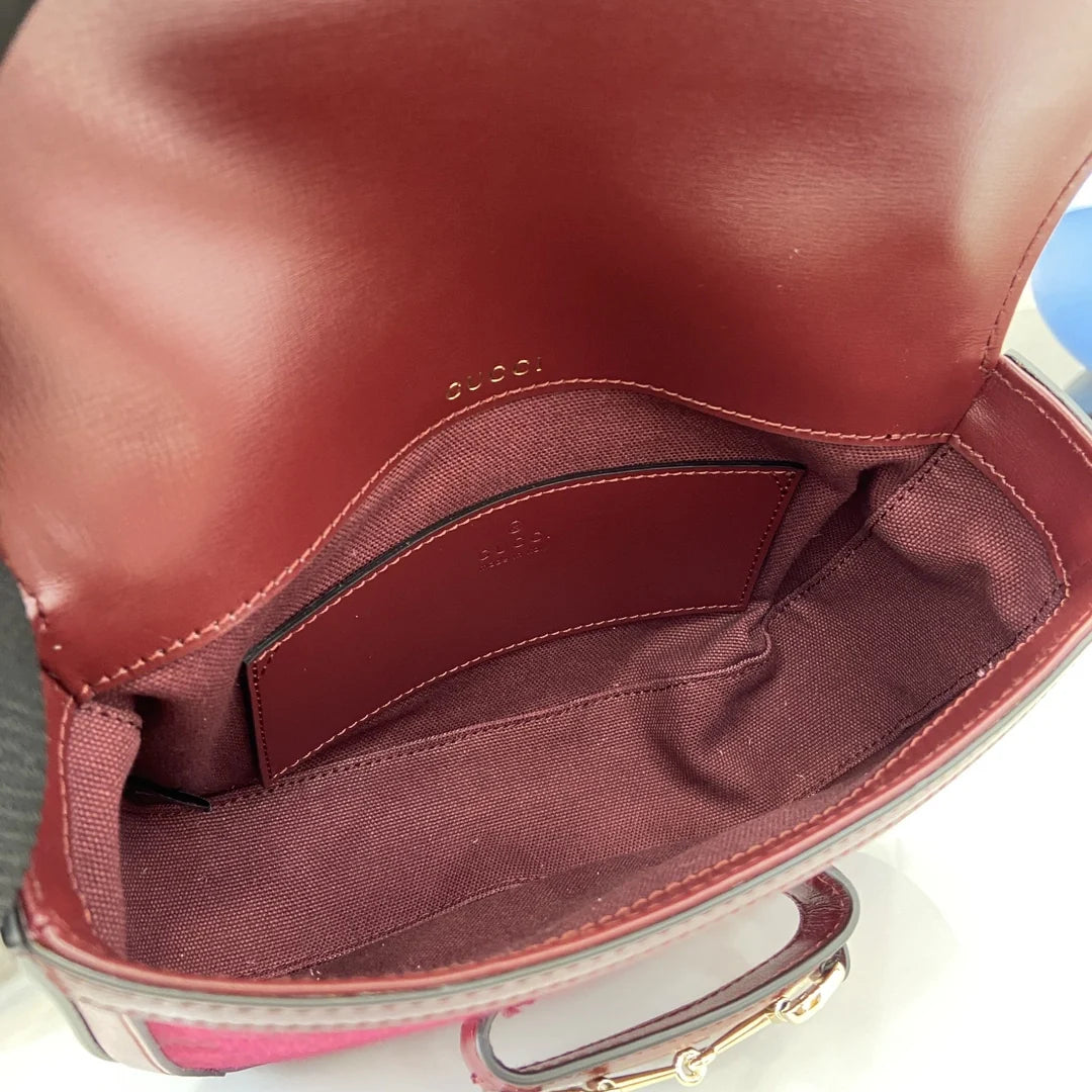 Gucci Horsebit 1955 GG mini bag 658574 GG Supreme red