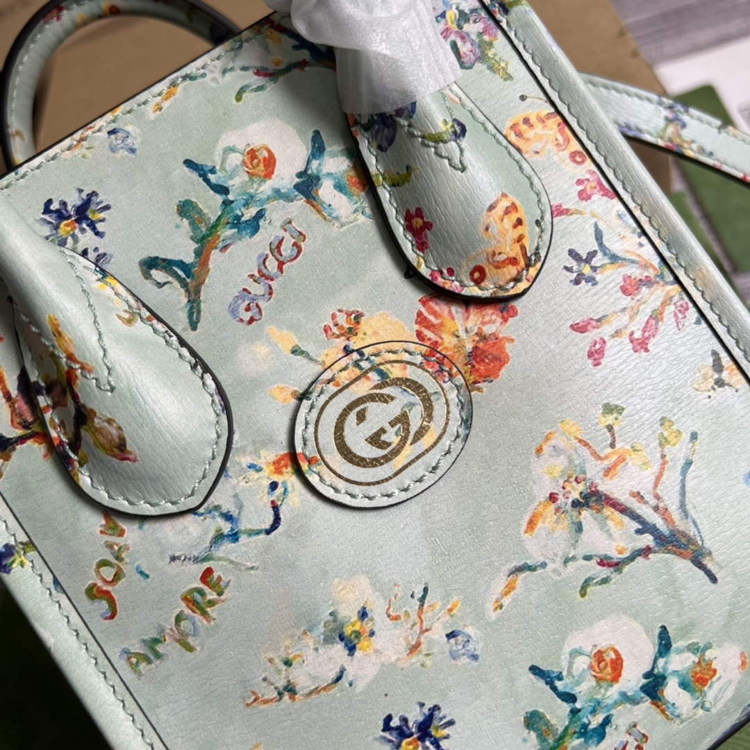 Gucci ‎‎‎671623 Bananya print mini tote bag beige