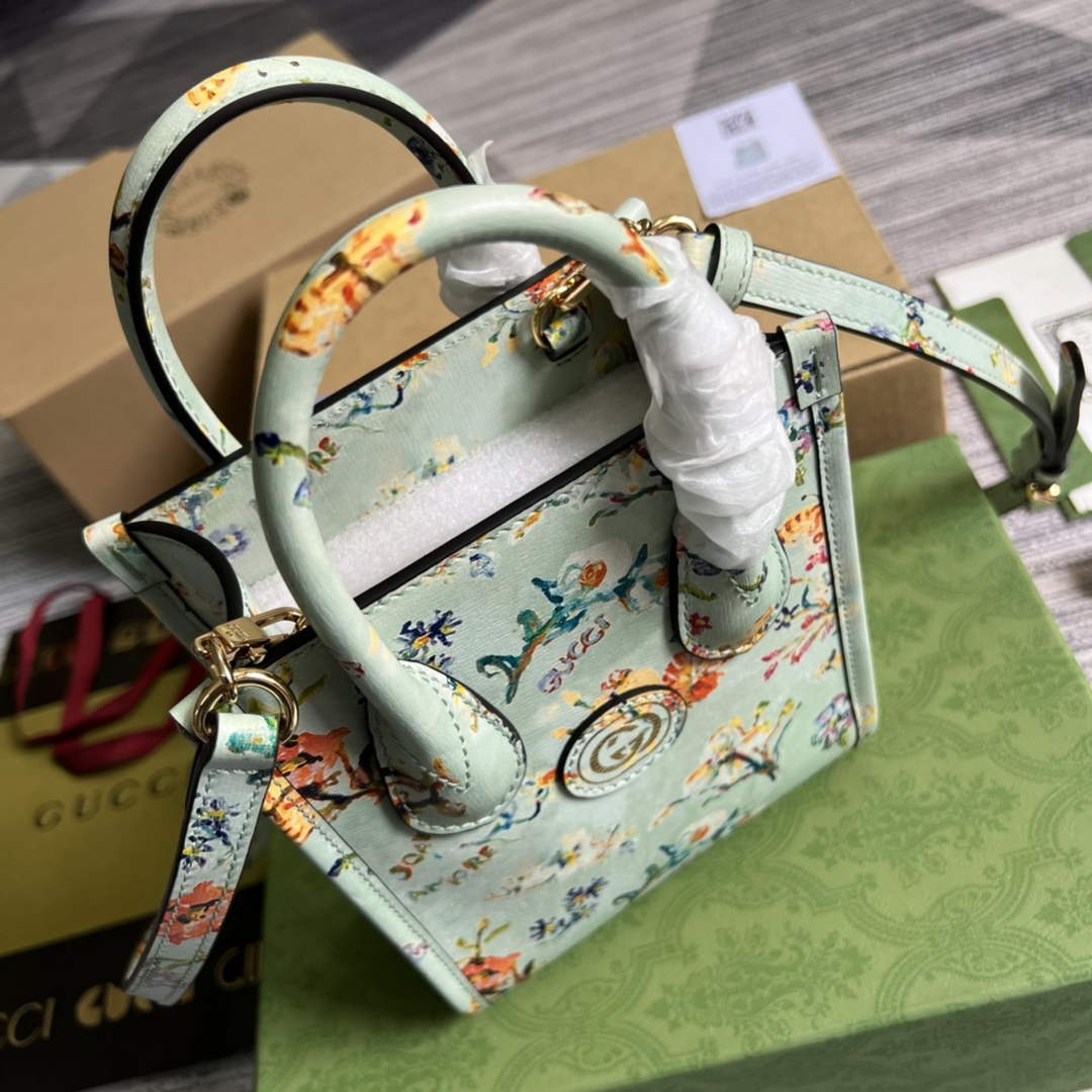 Gucci ‎‎‎671623 Bananya print mini tote bag beige