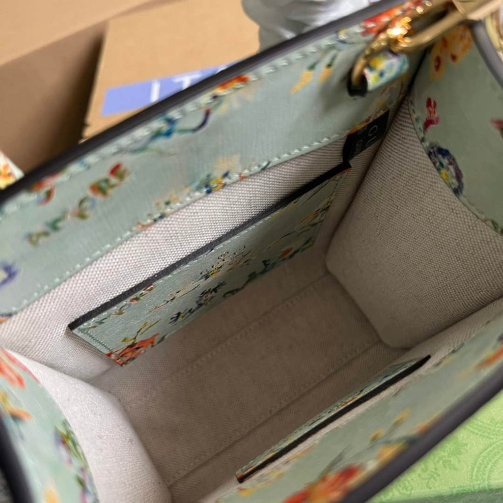 Gucci ‎‎‎671623 Bananya print mini tote bag beige