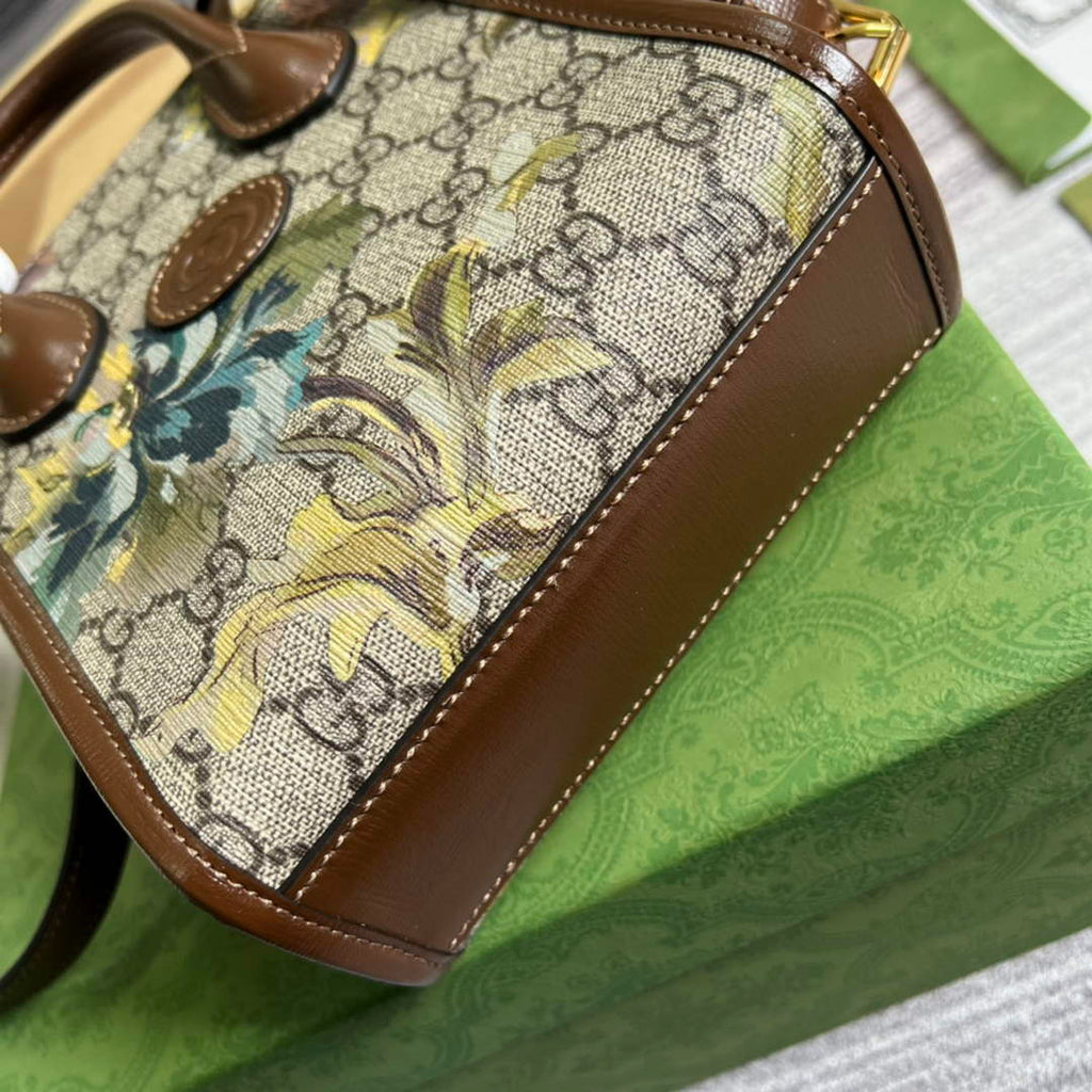 Gucci ‎‎‎671623 Bananya print mini tote bag brown