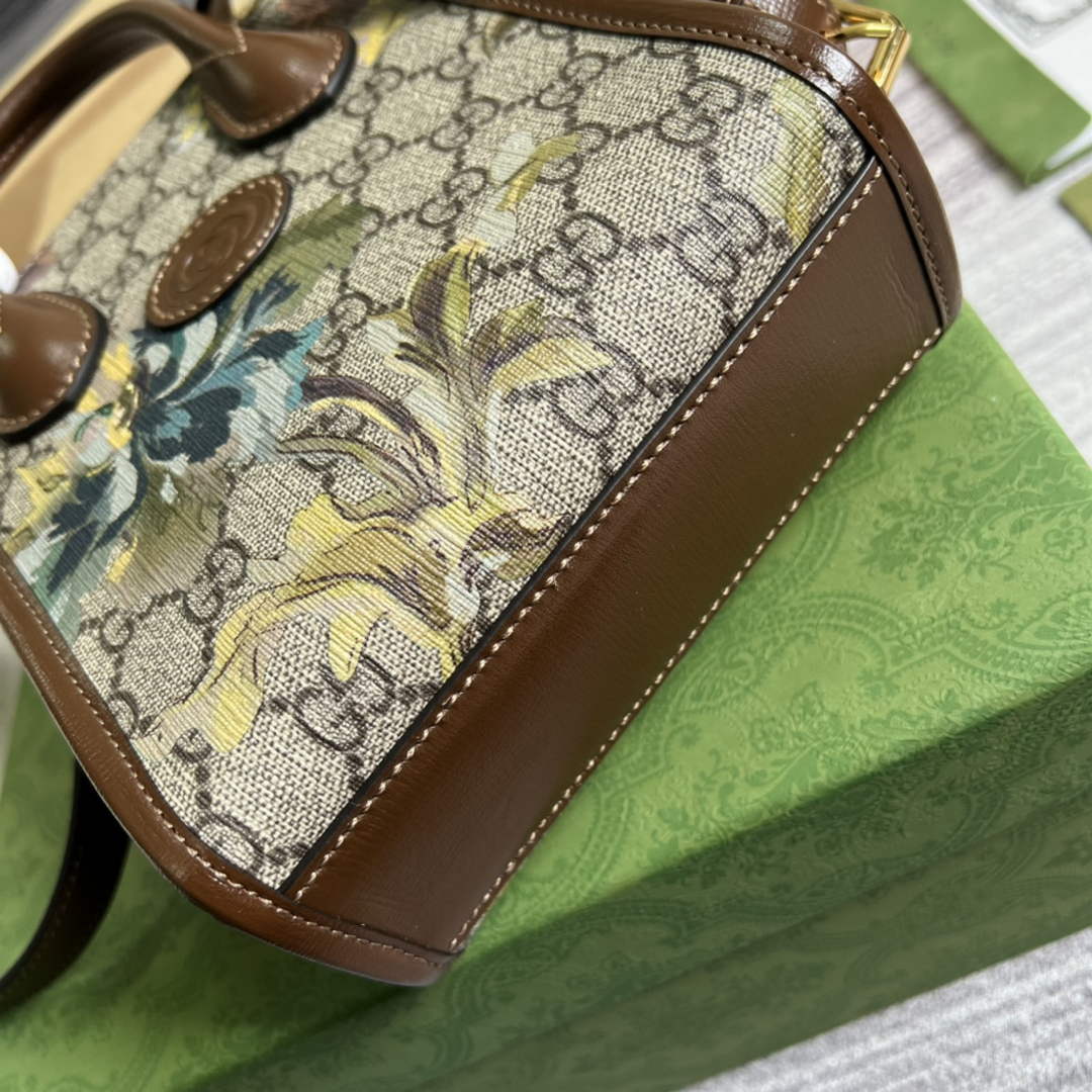 Gucci ‎‎‎671623 Bananya print mini tote bag brown
