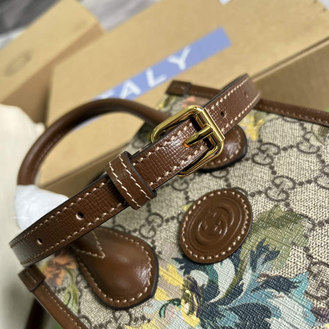 Gucci ‎‎‎671623 Bananya print mini tote bag brown