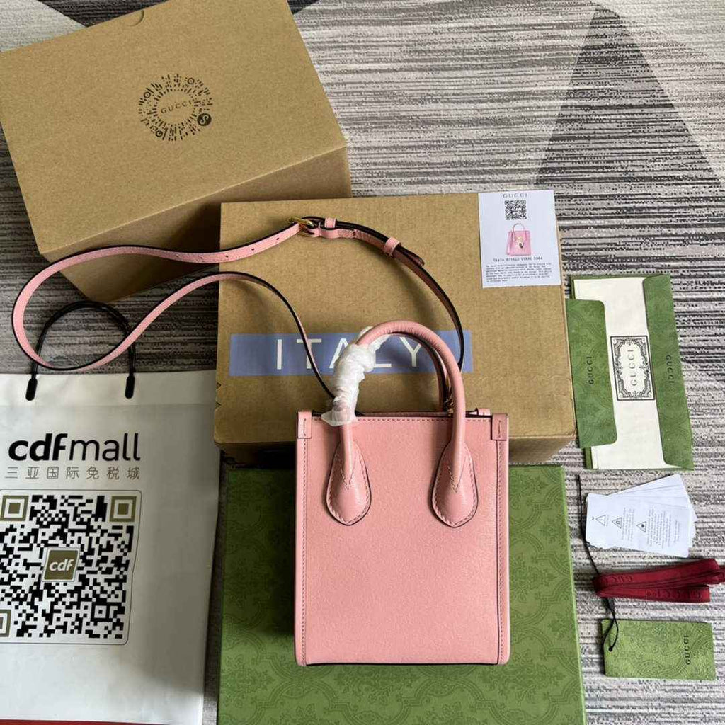 Gucci ‎‎‎671623 Bananya print mini tote bag pink