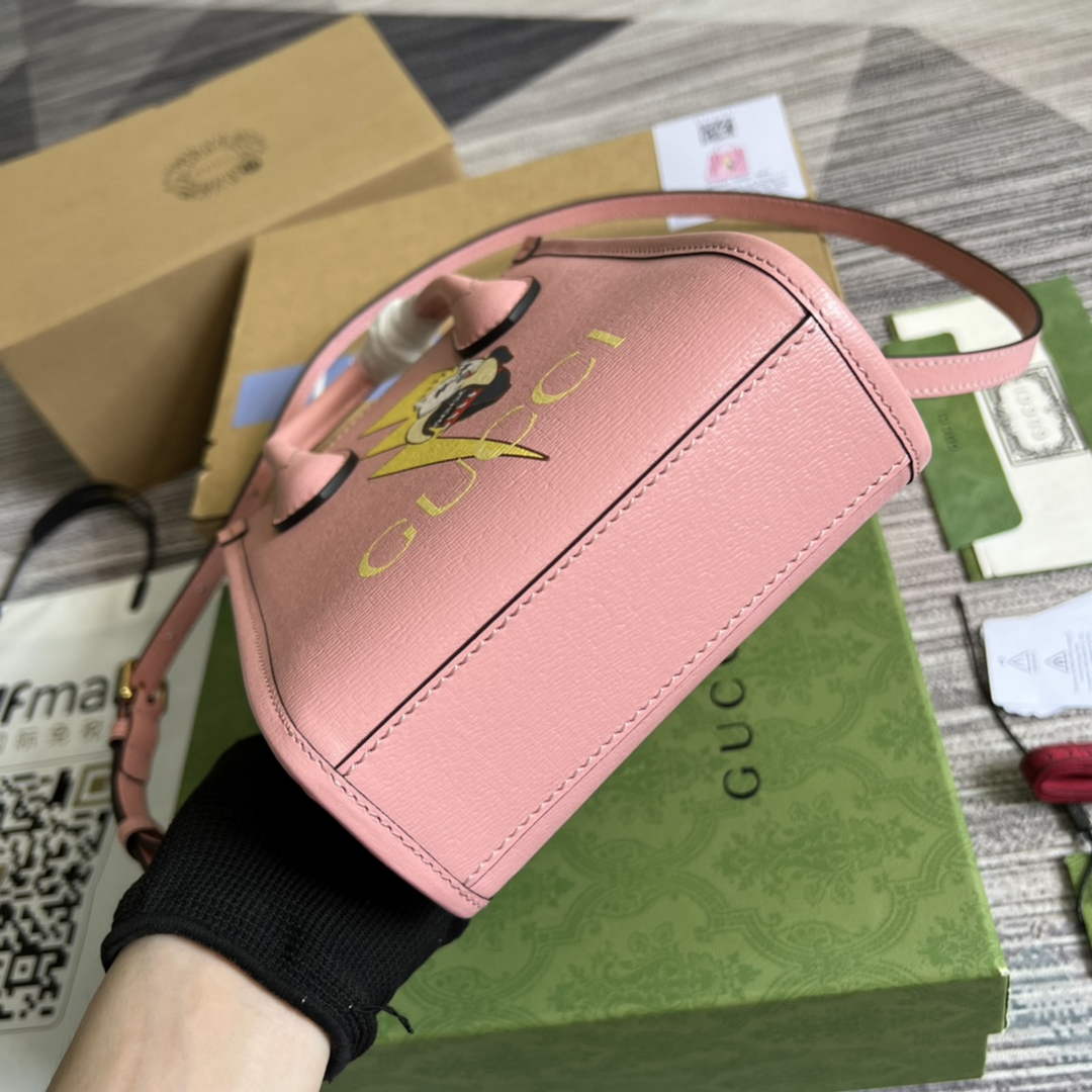 Gucci ‎‎‎671623 Bananya print mini tote bag pink