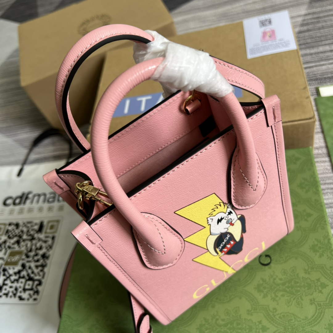 Gucci ‎‎‎671623 Bananya print mini tote bag pink