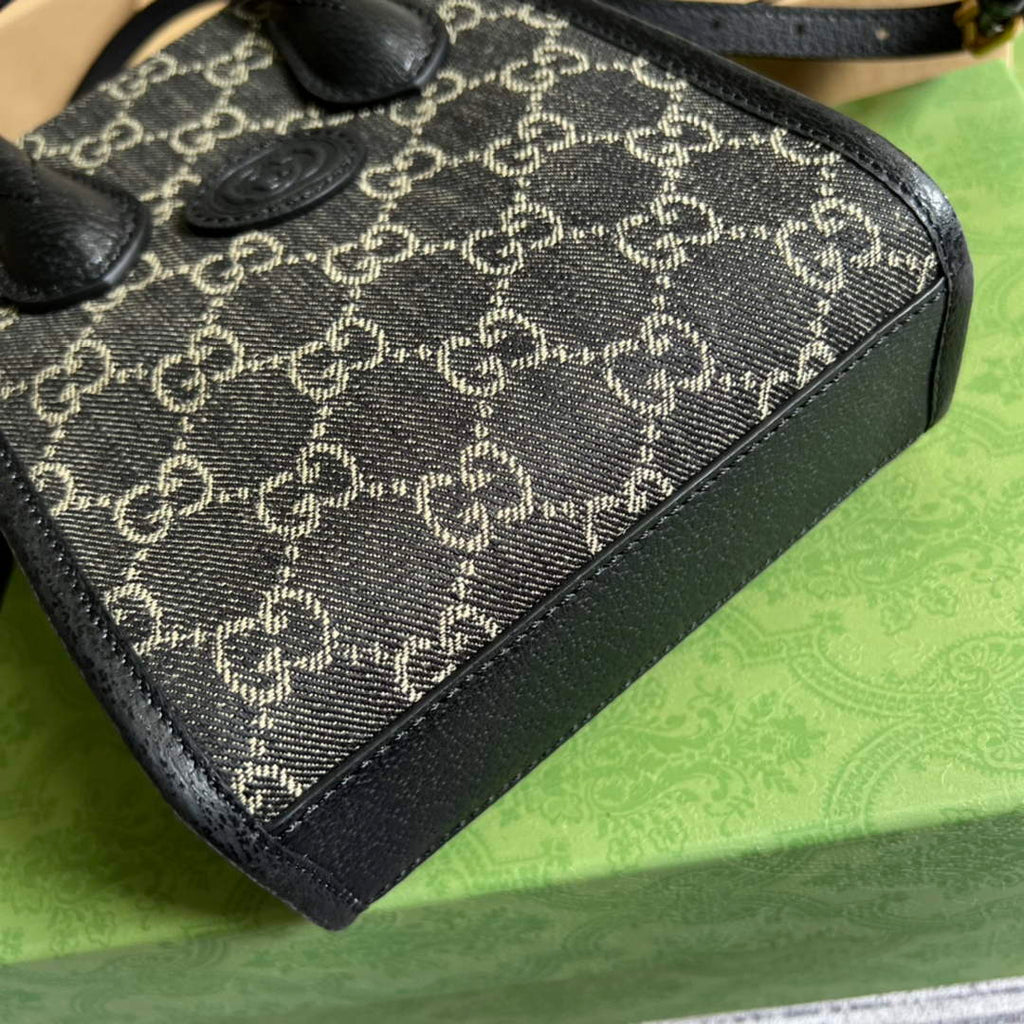 Gucci ‎‎‎671623 Mini tote bag with Interlocking G black