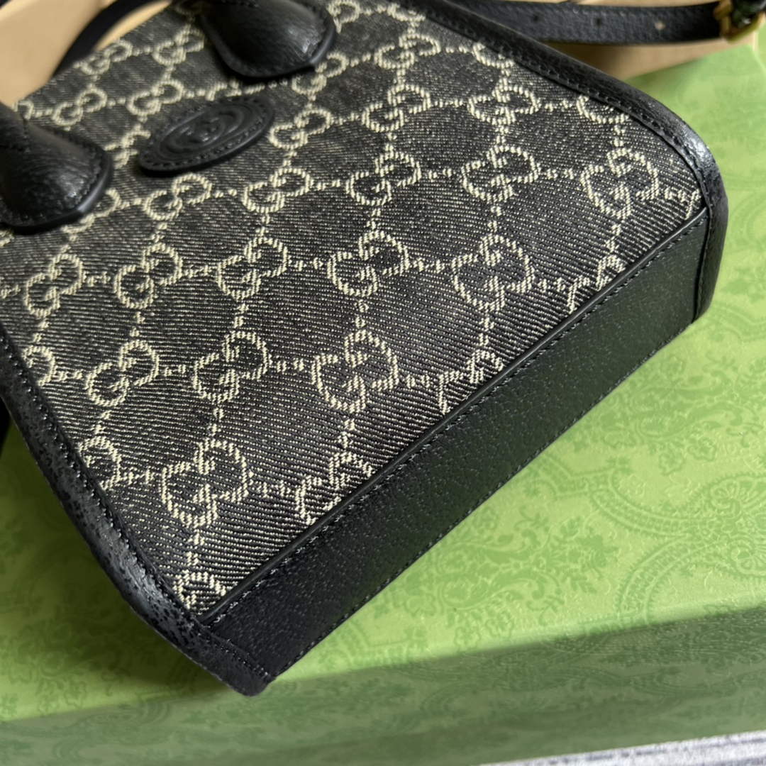 Gucci ‎‎‎671623 Mini tote bag with Interlocking G black