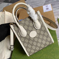 Gucci ‎‎‎671623 Mini tote bag with Interlocking G white