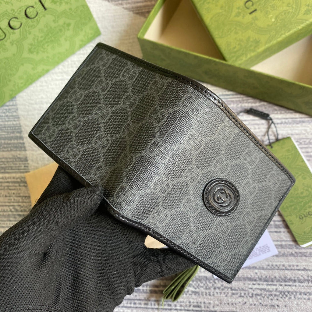 ‎Gucci 671652 Wallet with Interlocking G black