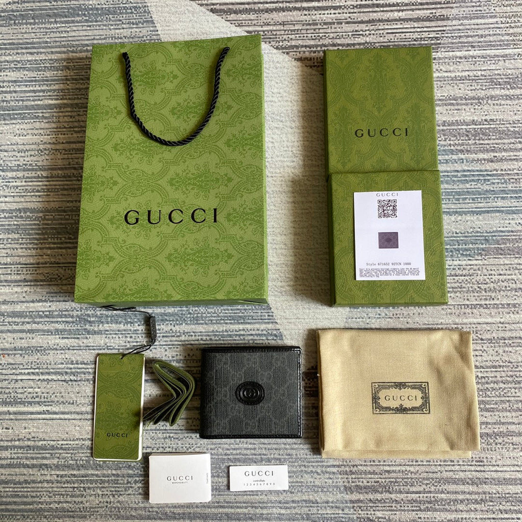 ‎Gucci 671652 Wallet with Interlocking G black