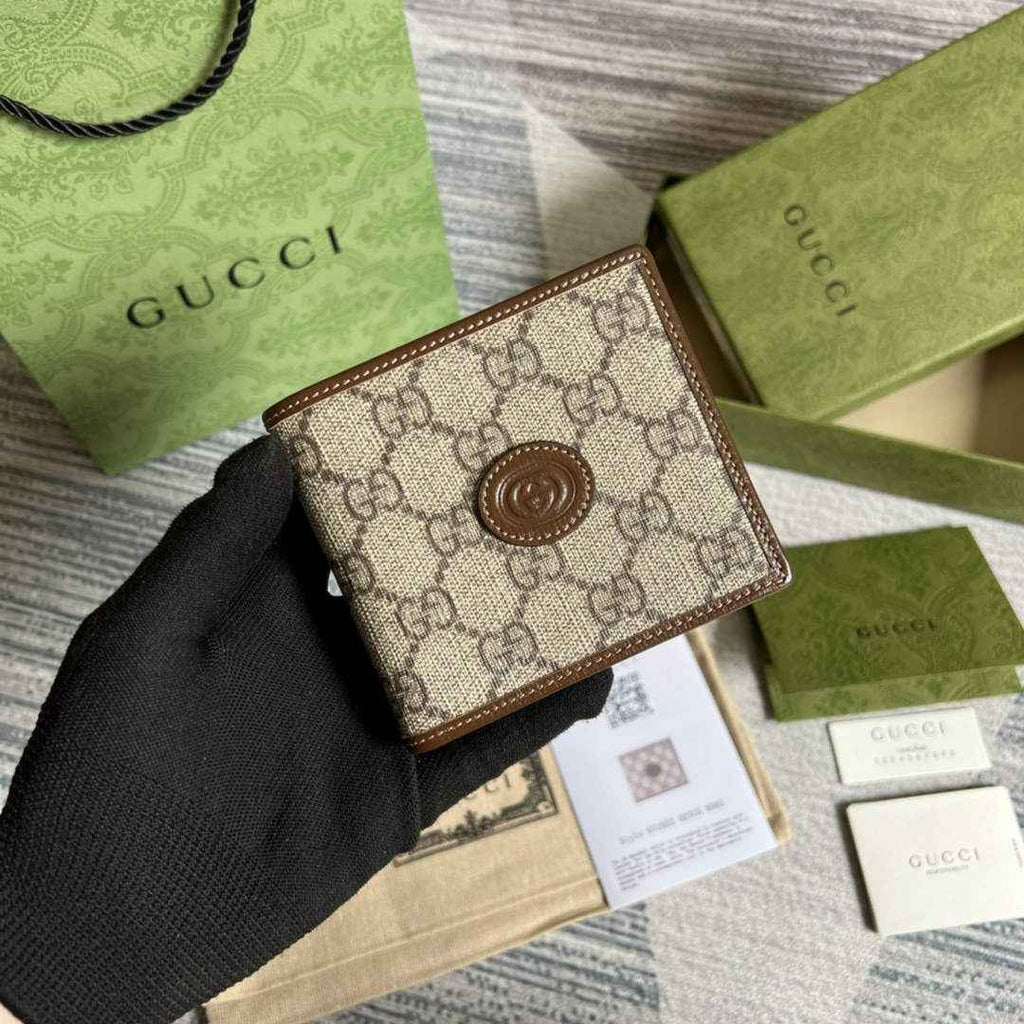 ‎Gucci 671652 Wallet with Interlocking G brown