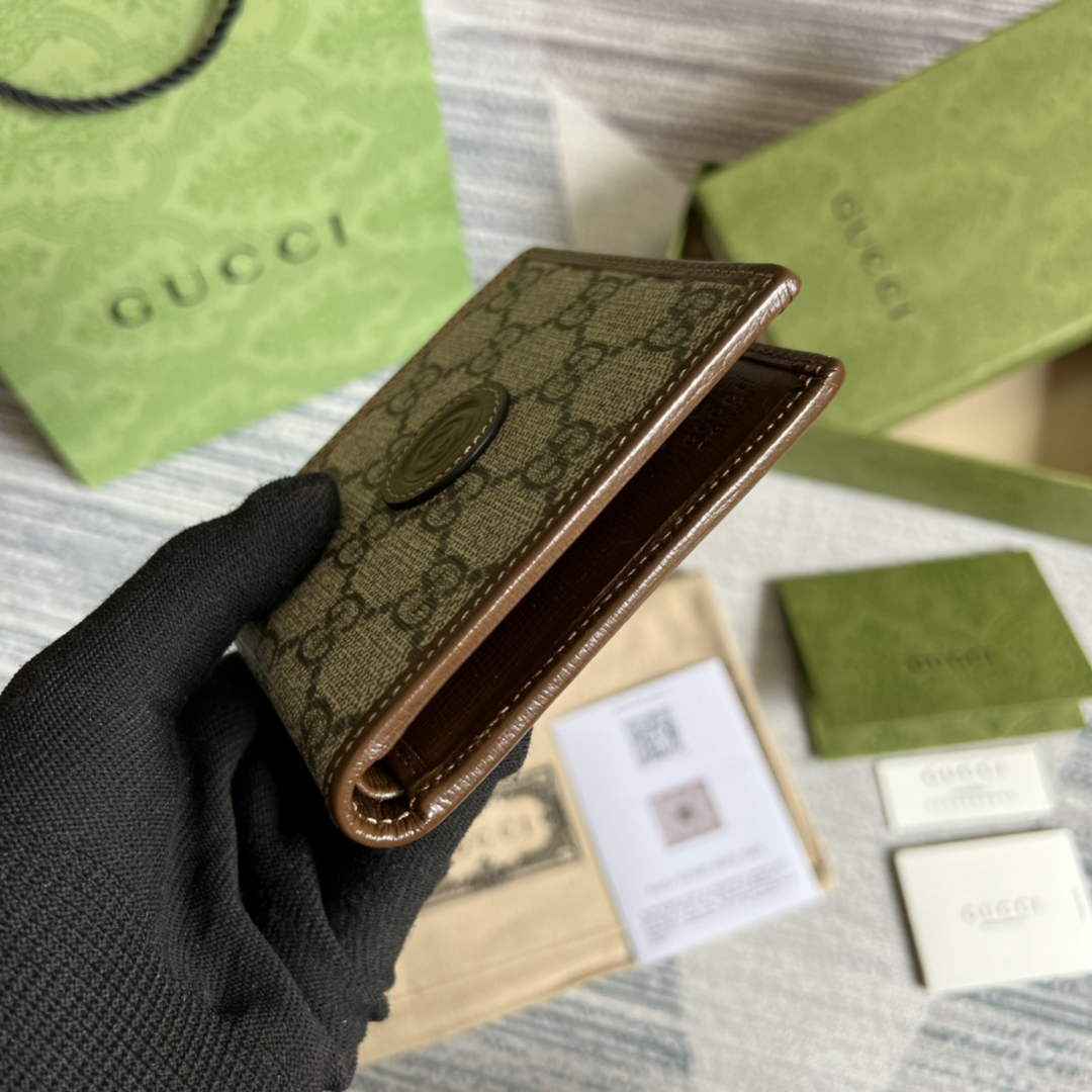 ‎Gucci 671652 Wallet with Interlocking G brown